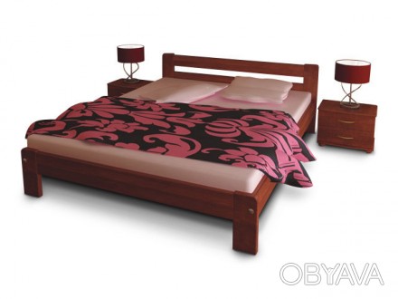 Кровать Тема 2 ольха 180х200 ТеМП-Мебель (TeMP-Mebel)Вид товара - Кровати.Тип то. . фото 1