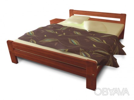Кровать Тема ольха 140х200 ТеМП-Мебель (TeMP-Mebel)Тип товара - с изголовьем, Де. . фото 1