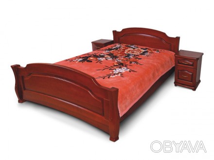 Кровать Лагуна дуб 160х200 ТеМП-Мебель (TeMP-Mebel)Вид товара - Кровати.Тип това. . фото 1