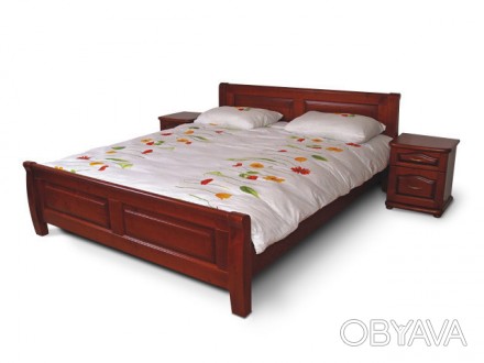 Кровать Лана дуб 140х200 ТеМП-Мебель (TeMP-Mebel)Вид товара - Кровати.Тип товара. . фото 1