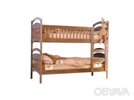 Двухъярусная кровать Арина 80х190 без ящиков Венгер (Venger)Двухъярусная кровать. . фото 1