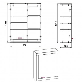 Шкаф тумба навесная-1 МГ-1 Компанит - удобная и практичная мебель для дома, хара. . фото 3