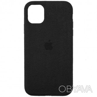 Чехол ALCANTARA Case Full для Apple iPhone 11 (6.1") (Синий). . фото 1