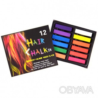 Мелки для волос Hair Chalk - это прекрасная возможность поэкспериментировать со . . фото 1