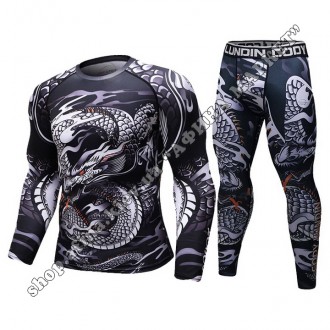 Купить Rashguard + леггинсы для детей. Рашгард с длинным рукавом Dragon Cody Lun. . фото 2