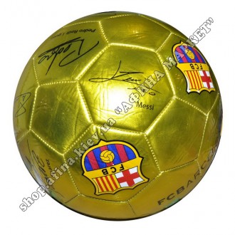 Футбольный мяч Барселона размер 5 в Киеве, цвет золото. ✓ Наличие гарантировано . . фото 3