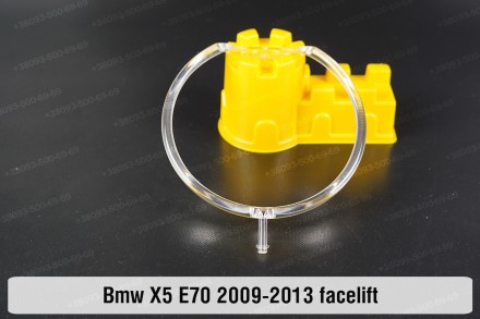 Кольцо световод фары BMW X5 E70 Xenon (2010-2013) рестайлинг большое внешнее анг. . фото 2