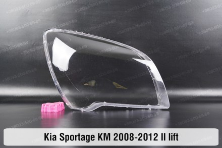 Стекло на фару KIA Sportage KM (2008-2010) II поколение 2 рестайлинг правое.В на. . фото 2