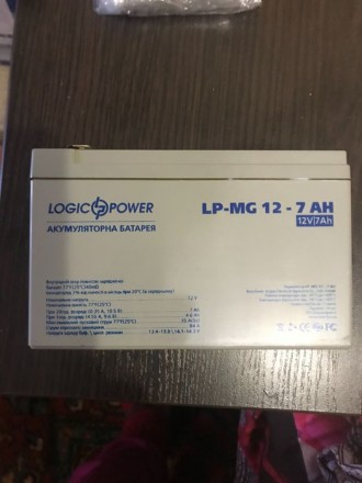 Аккумулятор LogicPower 12V 7AH используется для обеспечения временного питания о. . фото 2