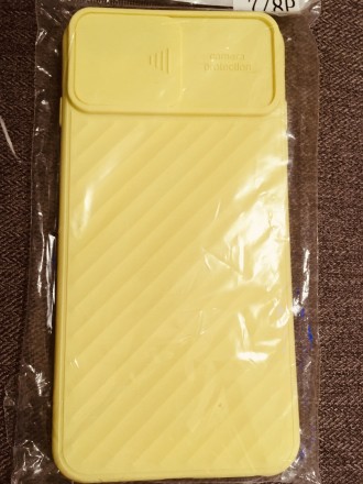 Желтый-Чехол Iphone 7+ /7/ 8Р. Силиконовый Nillkin CamShield специальной двигающ. . фото 2
