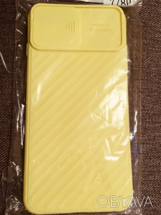 Желтый-Чехол Iphone 7+ /7/ 8Р. Силиконовый Nillkin CamShield специальной двигающ. . фото 1