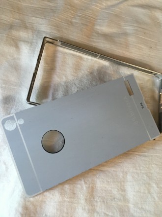 Чехол для телефона P7 p6 алюминиевая металлическая рамка и зеркальная акриловая . . фото 8
