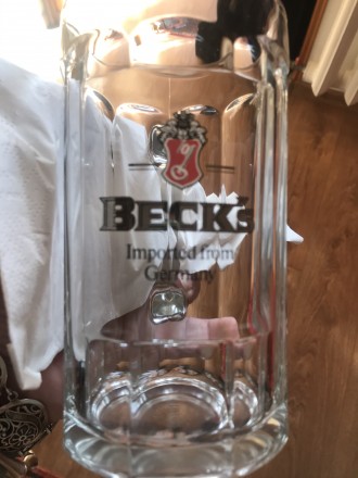 Набор 6 шт пивных кружок - бокал «Beck-Imported from Germany" -0,500 . . фото 2