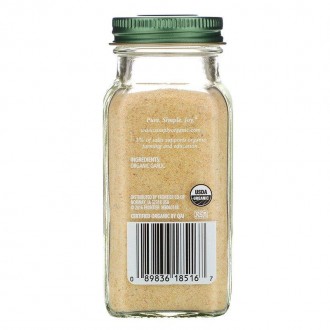 Чесночный порошок Simply Organic "Garlic Powder" - полезная, яркая по вкусу и ар. . фото 3
