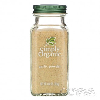 Чесночный порошок Simply Organic "Garlic Powder" - полезная, яркая по вкусу и ар. . фото 1