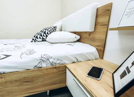 Двуспальная кровать Асти с комбинированным изголовьем – одна из наших самы. . фото 11