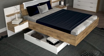 Двуспальная кровать Асти с комбинированным изголовьем – одна из наших самы. . фото 4