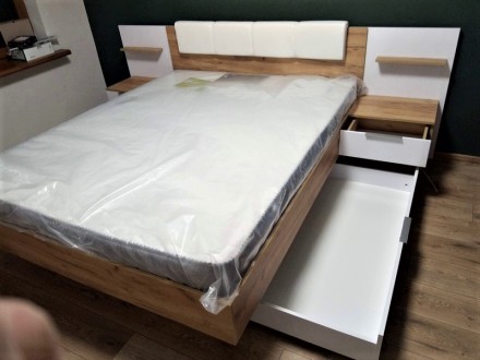 Двуспальная кровать Асти с комбинированным изголовьем – одна из наших самы. . фото 9