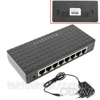 Коммутатор сетевой 8-портовый RJ45 свич свитч switch 10/100 Мб/с