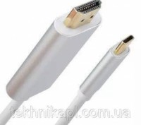 USB 3.1 Type-C - HDMI 4K адаптер, Thunderbolt 3 для Apple MacBookКабель для подк. . фото 3