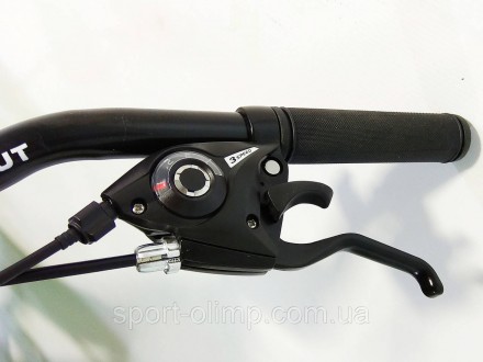 Велосипед двопідвісний Azimut Power 24"/17 GD сіро-червоний
Azimut Power - модел. . фото 3