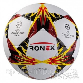 Футбольний м'яч 5 розмір тренувальний для вулиці RONEX Ручний шов RXG-FC/3Y
 Під. . фото 1