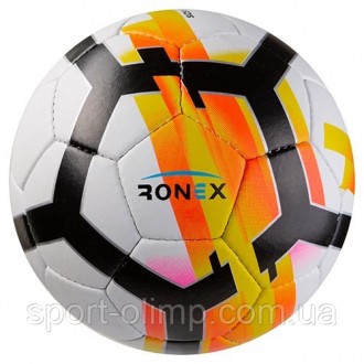 Футбольний м'яч 5 розмір тренувальний для вулиці RONEX Ручний шов RXG-27Y
 Підхо. . фото 2