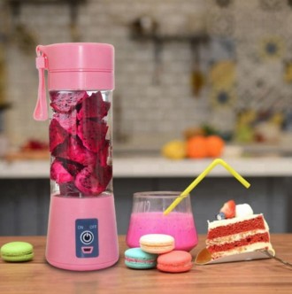 Портативный блендер Juicer Cup Розовый
Компактный портативный блендер станет отл. . фото 4