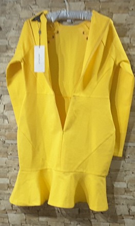 Модное платье цвета охры с длинным рукавом размер UK12, EUR 40 британского бренд. . фото 6