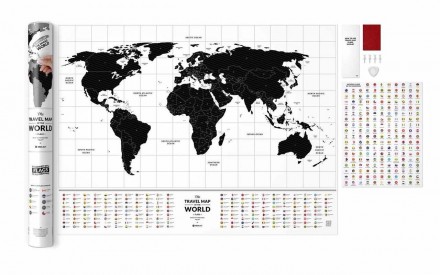 Travel Map® Flags World - это скретч карта мира с чек-листом флагов. Используй н. . фото 2