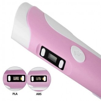 3D ручка розовая c LCD дисплеем (3D Pen-2) +Подставка + комплект пластика 20 цве. . фото 5