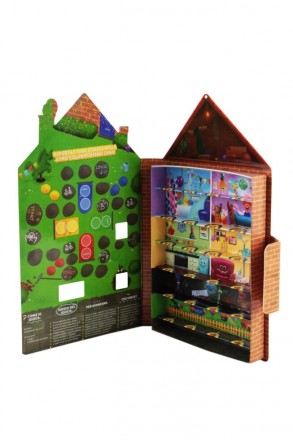 Яркий домик для коллекционных фигурок Stikeez, изготовлен из плотного картона, п. . фото 4