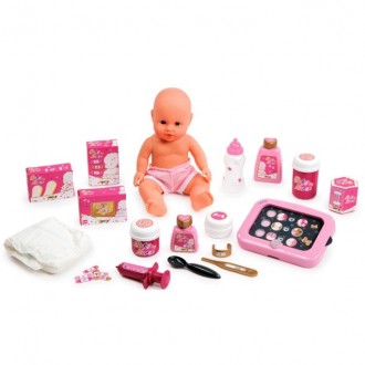 Игровой центр Baby Nurse для ухода за куклой с пупсиком Smoby ‒ интерактивная иг. . фото 6