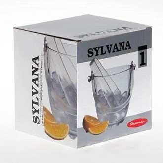 Ведро для льда Sylvana 800мл с ручкой и щипцами. Оригинальный дизайн серии Sylva. . фото 3