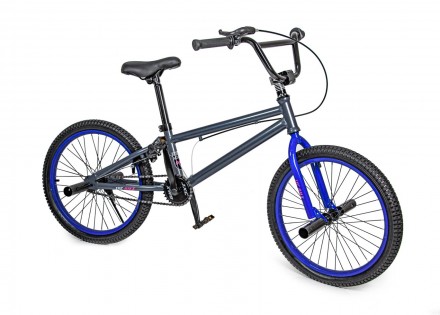Трюковый велосипед 20 "JXC BMX". Черный с синимТрюковый велосипед "JXC BMX" стан. . фото 2