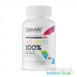 
 
OstroVit Vit&Min - комплекс витаминов и минералов необходимых для нормального. . фото 1