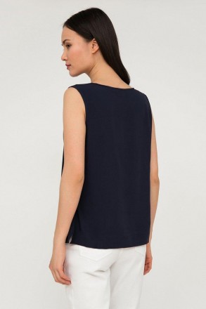 Летняя драпированная блузка от финского бренда Finn Flare. Эта модель изготовлен. . фото 5