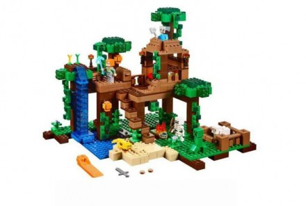 Конструктор "Minecraft" (10471) Домик на дереве в джунглях 718 деталей
Стив вмес. . фото 3