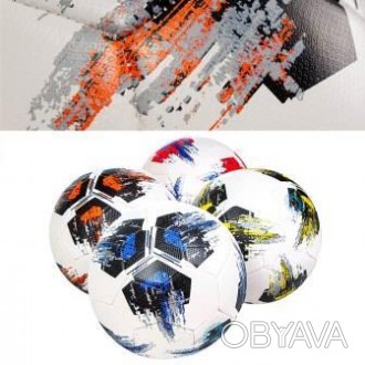 М"яч футбольний BT-FB-0219 EVA 390г 3-х шаровий з ниткою 4кол./30/ Работаем с 20. . фото 1
