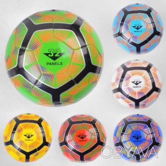 Мяч футбольный 6 видов, 280-300 грамм, материал PVC, размер №5 /100/ Работаем с . . фото 1