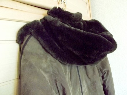 Полушубок женский (короткая шуба ) зимний, на искусственном меху, очень теплый, . . фото 4