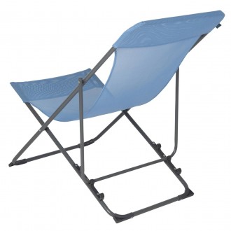 Отличное пляжное раскладное кресло Bo-Camp Flat имеет три уровня наклона спинки,. . фото 3