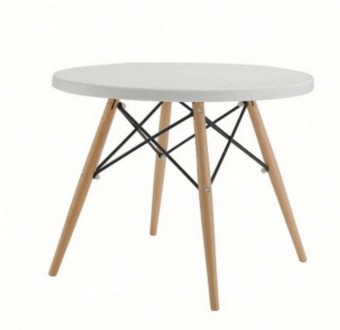 
Стол обеденный круглый, столешница из материала ламинированный МДФ, толщина сто. . фото 2