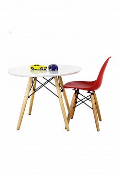 
Стол обеденный круглый, столешница из материала ламинированный МДФ, толщина сто. . фото 4