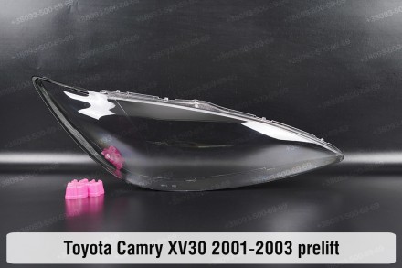 Стекло на фару Toyota Camry XV30 (2001-2004) V поколение дорестайлинг правое.В н. . фото 2