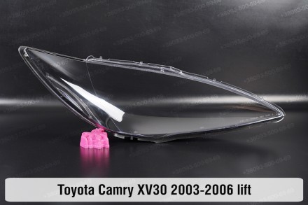 Стекло на фару Toyota Camry XV30 35 (2004-2006) V поколение рестайлинг левое.В н. . фото 3
