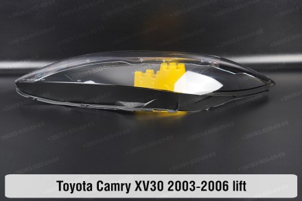Стекло на фару Toyota Camry XV30 35 (2004-2006) V поколение рестайлинг левое.В н. . фото 6