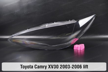 Стекло на фару Toyota Camry XV30 35 (2004-2006) V поколение рестайлинг левое.В н. . фото 2