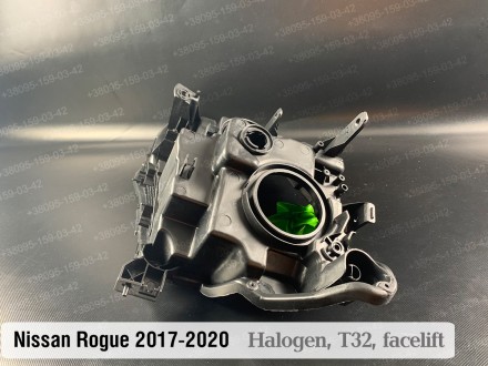 Новий корпус фари Nissan Rogue T32 Halogen (2017-2021) II покоління рестайлінг п. . фото 6