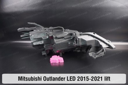 Новый корпус фары Mitsubishi Outlander 3 LED (2015-2022) III поколение 2 рестайл. . фото 6